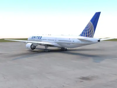 B 777-200 3D model