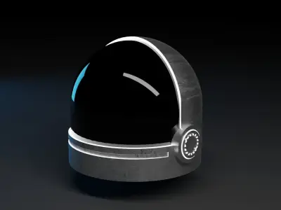 Space Helmet Free low-poly 3D model