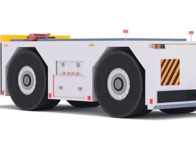 Aircraft Towing Tractor Low-poly 3D model