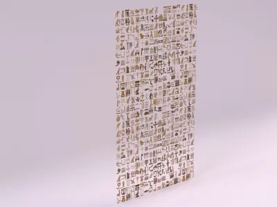 Egyptian Symbols - 034 Low-poly 3D model