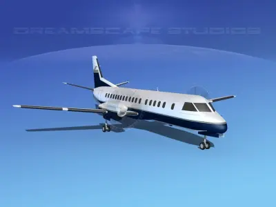 SAAB 2000 Corporate 3 3D model
