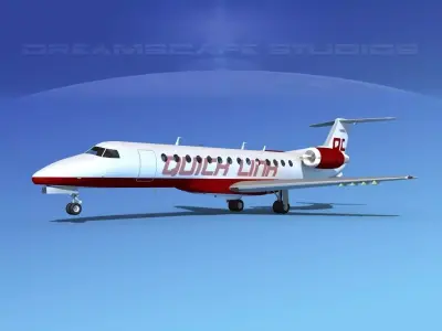 Embraer ERJ-135 Quicklink 3D model