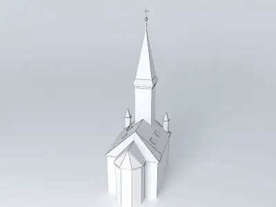 Dunaszerdahelyi Lutheran Church Dunajskostredský evangelický ... Free 3D model