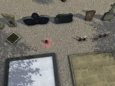 Realistic Graves Pack Low-poly 3D model