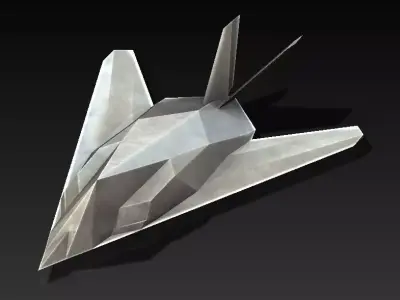 F117 A NightHawk Scifi Airplane - Simple for 3D Printing 3D print model
