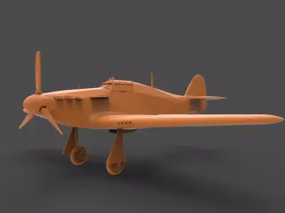 Hawker Hurricane 3D print model