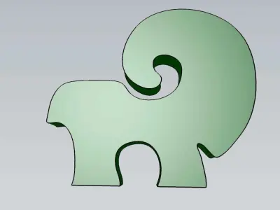 Wonderful Chameleon Home Decoration And Toy 3D model