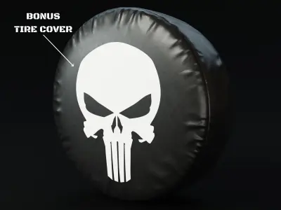 Wheel Tire Off Road - Bundle Low-poly 3D model