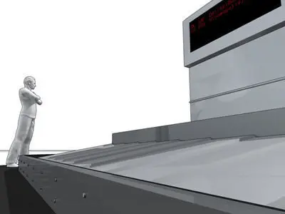 Airport baggage carousel 3D model