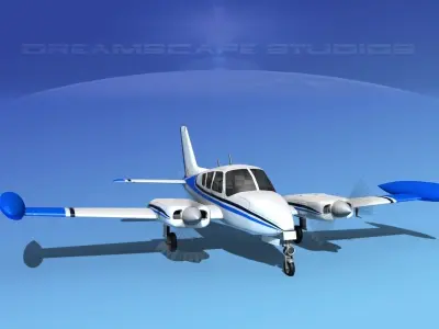 Cessna 320 Skyknight V07 3D model
