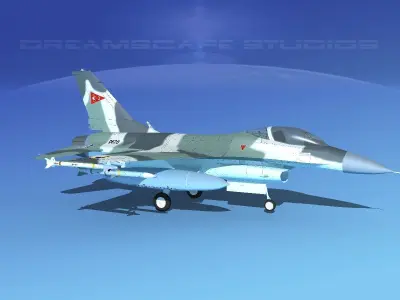 Gen Dyn F-16A Falcon Venezuela 3D model