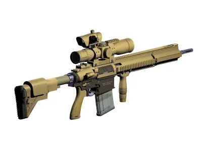 Heckler Koch G28 sniper rifle 3D model