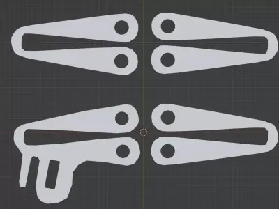 AXL Rac Link - Comtac V Low-poly 3D model