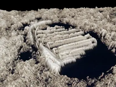 Astronauts First Footprint On The Moon 3D model