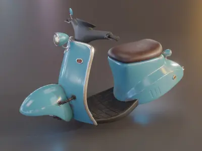 Hover Bike Scooter 3D model