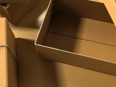 Photorealistic Cardboard Box 3D model