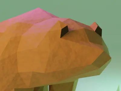 Low Poly Bear Free low-poly 3D model