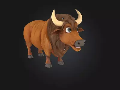 Buffalo Buddy  A Gentle Giant with a Heart of Gold 3D model