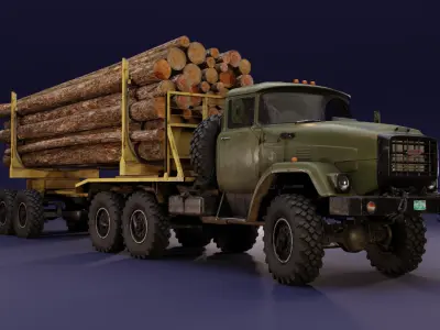 DCB K-133BYAT - Logger - Unbranded Low-poly 3D model