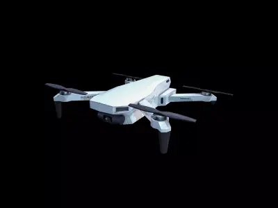 Drone Quadcopter Low-poly 3D model