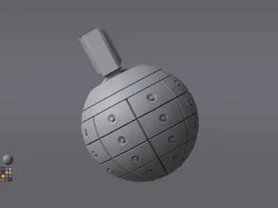 Scifi Grenade Free 3D model