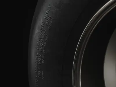Avon Cut Wet Historic Tire Real World Details 3D model
