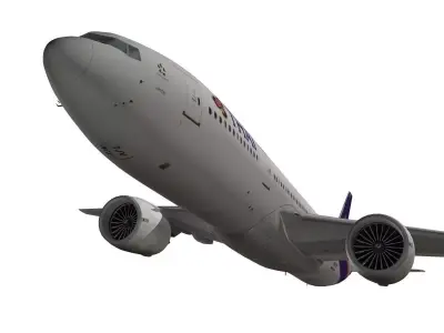 Boeing 777-200ER Thai Airways International 3D model