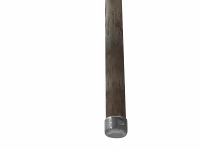 naginata japanese pole 01 3D model