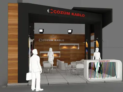 Exhibition Stand - ST0066 3D model