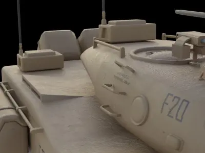 Apc Tank Low-poly 3D model