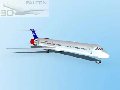 Falcon3D MD-80 SAS 3D model