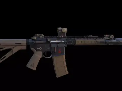 Tactical Rifle 3D model