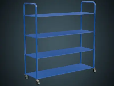 Shelf 1 Basic  Low-poly 3D model