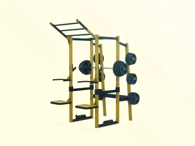 Crossfit Rack 3D model