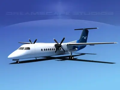 DeHavilland DHC-8-Q300 Corporate 2 3D model