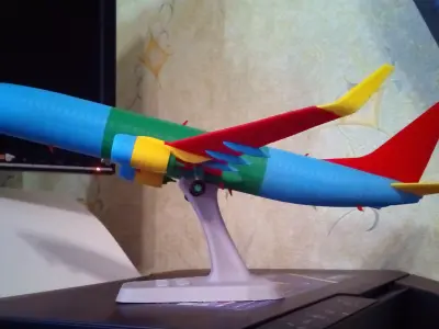 121213 Model kit Boeing 737-800 Sharklet Down 3D print model