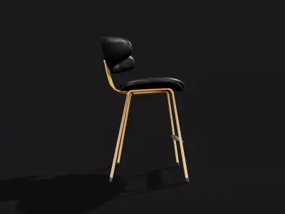 Bar stool Free low-poly 3D model