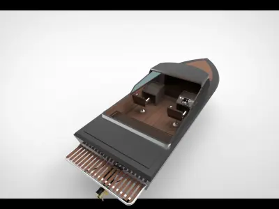 Luxury speedboat 2 3D model