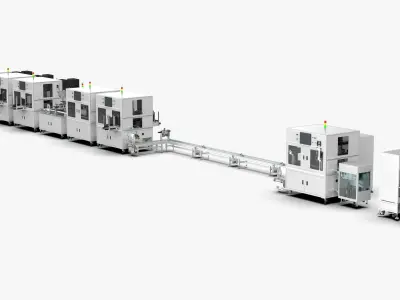 Automatic 8-Channel TR Component Integrated Assembly Line 3D model