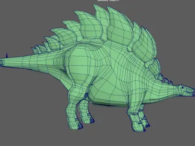 Dinos Base mesh 3D model