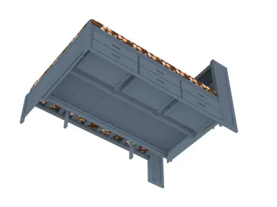 king bed Low-poly 3D model purchase
