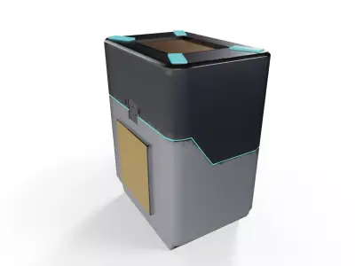 Sci-Fi Storage Loot Crate 04 - PBR Game Ready Low-poly 3D model