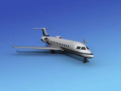 Canadair CRJ100 Corporate 3 3D model