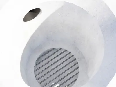 Handmade stove from bucket Free low-poly 3D model
