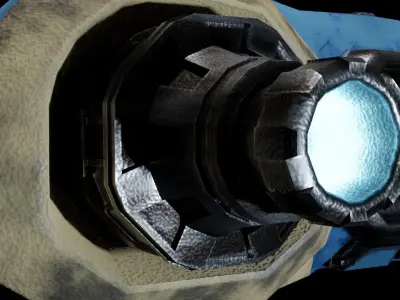 Personal Scouting Spaceship Low-poly 3D model