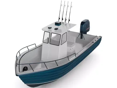 Motorboat 3D model