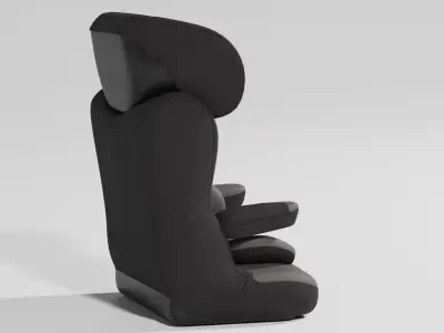 Baby Plus Myla Platinium 9-36 kg Isofix baby car seat S Low-poly 3D model