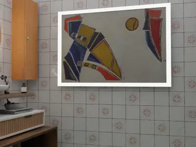 Modern Mini Bathroom Interior Design Free low-poly 3D model