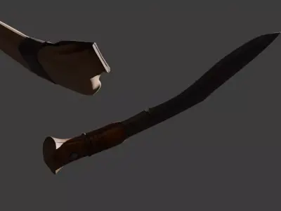 Nepali Popular Khukuri 3D model
