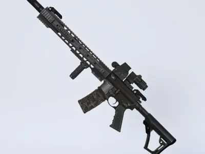 M4 Rifle Custom Long Gun for G8F 3D model